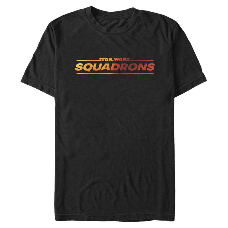 Vista previa: Star Wars - Squadrons - Logo Squadron - Hombres Camiseta - Negro - delante