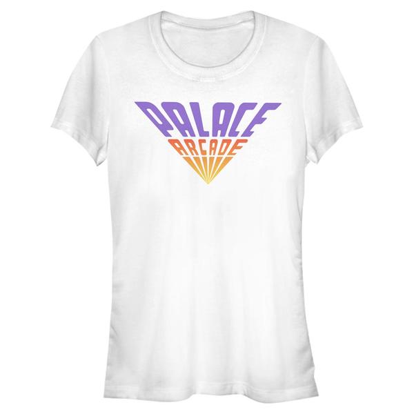 Aperçu: Netflix - Stranger Things - Logo Palace Arcade - Femme T-shirt - Blanc - Devant