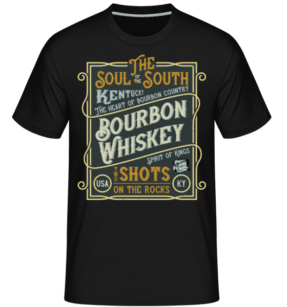 Preview: Bourbon Whiskey -  Shirtinator Men's T-Shirt - Black - Front