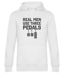 Real Men Use Three Pedals · Männer Standard Hoodie