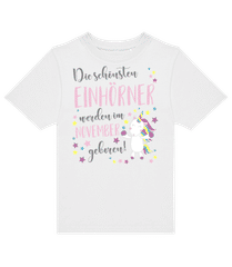 Einhorn Geboren In November · Kinder T-Shirt B&C