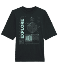 Explorer - Camiseta oversized Bio Stanley Stella 2.0 - Negro - delante