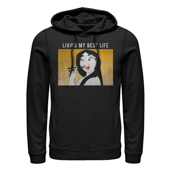 Aperçu: Disney - Mulan - Mulan Meme - Unisex Sweat à capuche - Noir - Devant