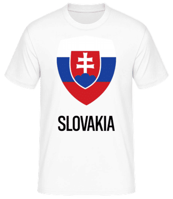 Slovakia - Men's Basic T-Shirt - White - Front