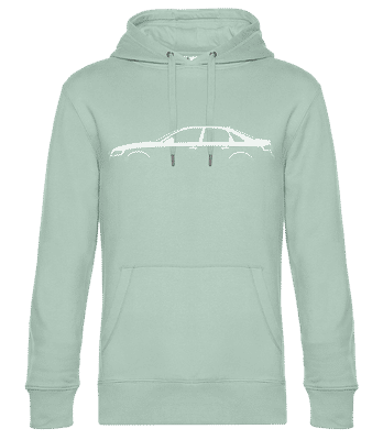 'Audi A4 (B8)' Silhouette - Sweat à capuche standard homme - Menthe verte - Devant