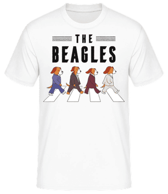 The Beagles - Camiseta básica para hombre - Blanco - delante