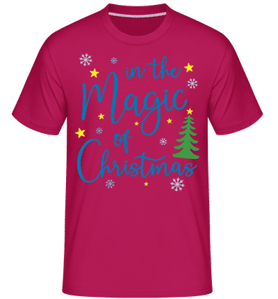 In The Magic Of Christmas -  Shirtinator Men's T-Shirt - Magenta - Front