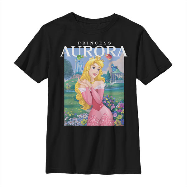 Aperçu: Disney - Sleeping Beauty - Aurora - Enfant T-shirt - Noir - Devant
