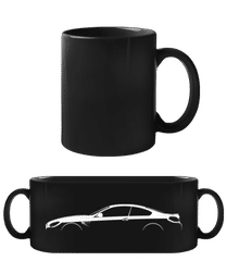 'BMW M6 F13' Silhouette · Taza negra