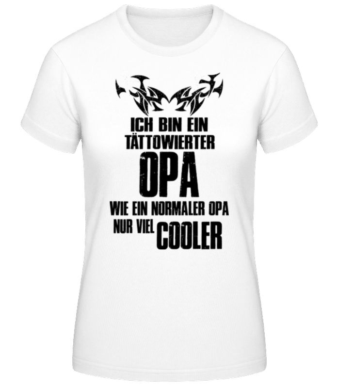 Vorschau: Ich Bin Tättowierter Opa - Frauen T-Shirt B&C - Weiß - Vorne