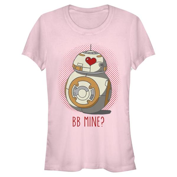 Aperçu: Star Wars - Le Réveil de la Force - BB-8 BB Mine - Valentine's Day - Femme T-shirt - Rose - Devant