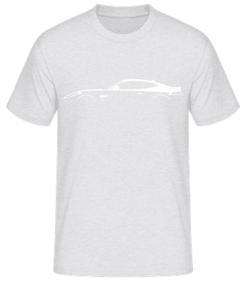 'Jaguar F-Type SVR' Silhouette - T-shirt standard Homme - Gris chiné - Devant