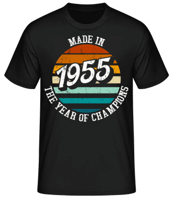 1955 The Year Of Champions - Men's Basic T-Shirt - Black - Front