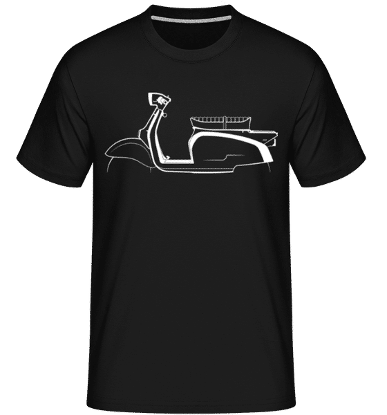 Aperçu: 'Zündapp RS 50 Super' Silhouette -  T-Shirt Shirtinator homme - Noir - Devant