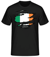Ripped Flag Ireland · Men's B&C T-Shirt