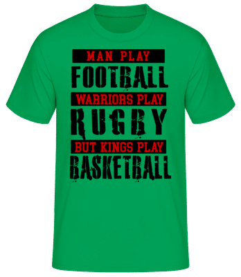 Kings Play Basketball - T-shirt homme B&C - Vert irlandais - Devant