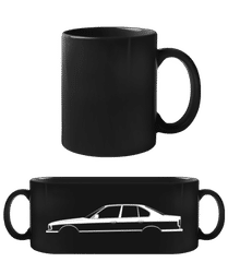 'BMW M5 E34' Silhouette · Schwarze Tasse