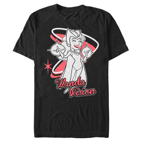 Aperçu: Marvel - WandaVision - La Sorcière rouge Wanda Special - Homme T-shirt - Noir - Devant