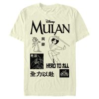 Disney - Mulan - Mulan Grid - Männer T-Shirt - Creme - Vorne
