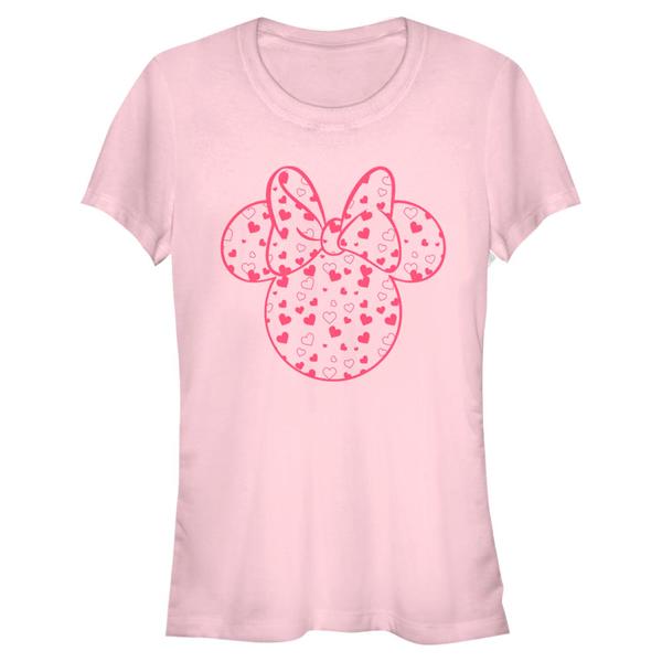 Disney - Mickey Mouse - Minnie Mouse Hearts Fill - Femme T-shirt - Rose - Devant
