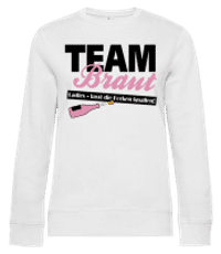 Ladies Lasst Die Korken Knallen! Team - Frauen Standard Pullover - Weiß - Vorne