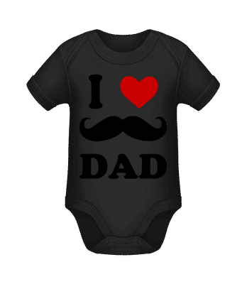 I Love Dad - Bio body pre deti - Čierna - Predné