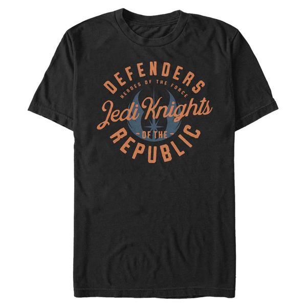 Aperçu: Star Wars - The Clone Wars - Jedi Knights Emblem - Homme T-shirt - Noir - Devant
