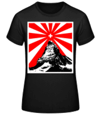 Matterhorn Red White - Dámské basic tričko - Černá - Napřed