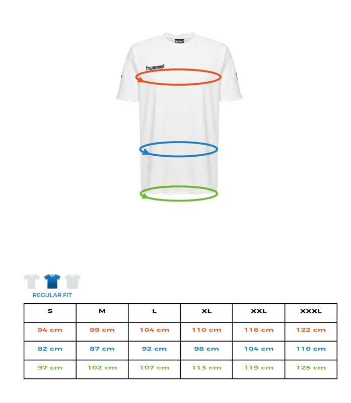 Vorschau: Männer Hummel Go Cotton T-Shirt S/S - Größentabelle