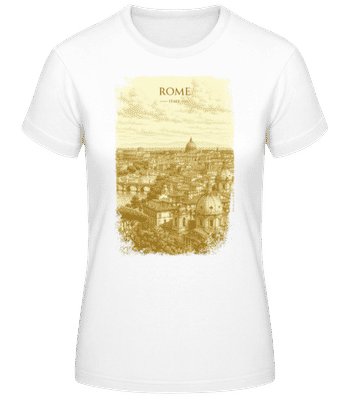 Rome Italy - Women's B&C T-Shirt - White - Front