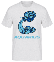 Mecha Robotic Zodiac Sign Aquarius · Men's Basic T-Shirt