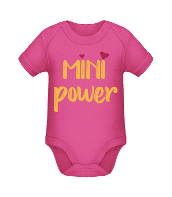 Mini Power - Baby Bio Strampler - Magenta - Vorne