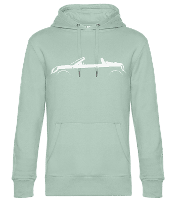 'Mini Cooper S Roadster R59' Silhouette - Pánska štandardná mikina s kapucňou - Mätová zelená - Predné