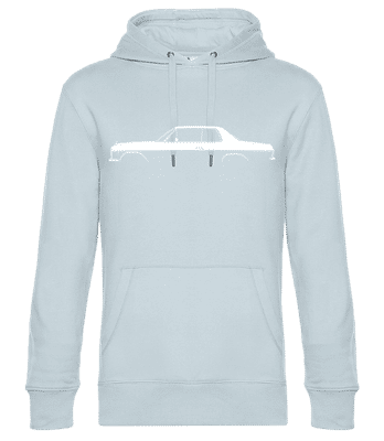 'Mercedes-Benz 280 C (W114)' Silhouette - Sweat à capuche standard homme - Bleu clair - Devant