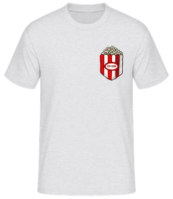 Pop-corn De Poche De Poitrine - T-shirt standard Homme - Gris chiné - Devant
