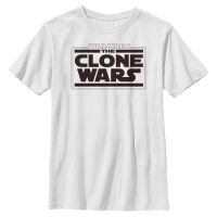 Star Wars - The Clone Wars - Logo Clone Wars - Kids T-Shirt - White - Front