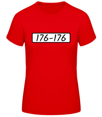 Les Rapetou 176-176 - T-shirt standard Femme - Rouge - Devant