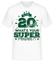 20 Years Super Power · Men's Basic T-Shirt