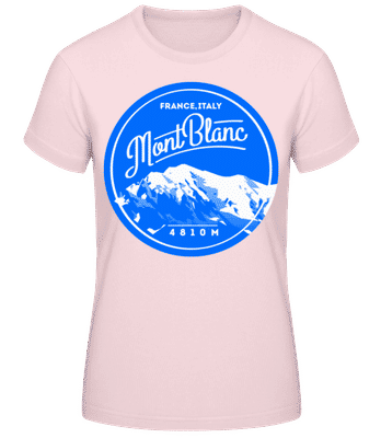 Mont Blanc Mountain - Frauen T-Shirt B&C - Rosa - Vorne
