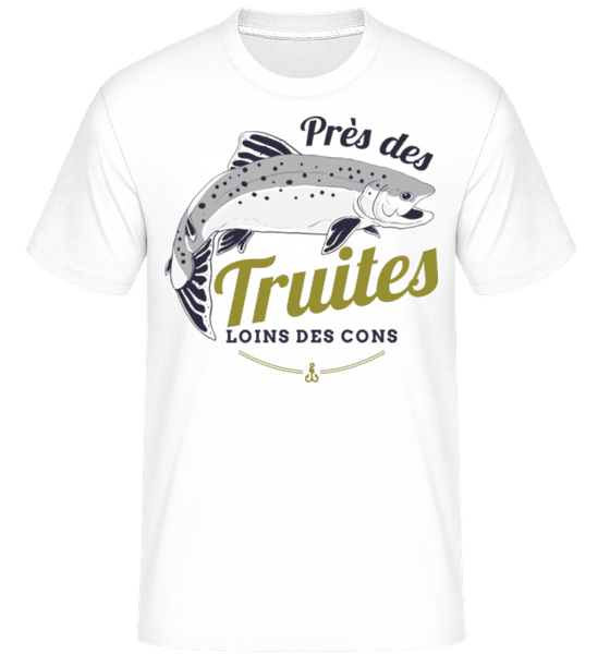 Aperçu: Près Des Truites -  T-Shirt Shirtinator homme - Blanc - Devant