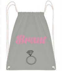 Braut Ringe - Turnbeutel - Anthrazit - Vorn