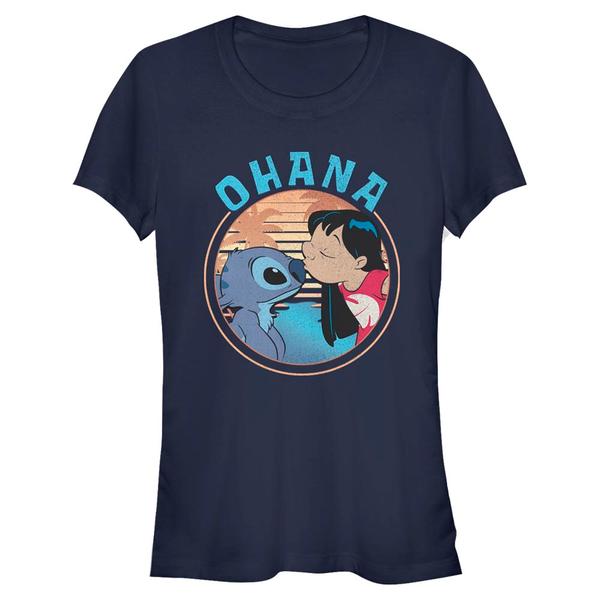 Preview: Disney - Lilo & Stitch - Lilo & Stitch Lilo And Stitch Ohana - Women's T-Shirt - Navy - Front