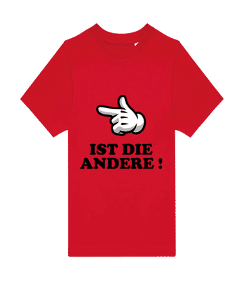 Ist Die Andere - Kinder T-Shirt B&C - Rot - Vorne