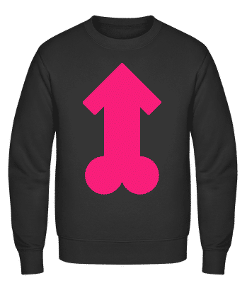 Pink Penis - Männer Pullover - Schwarz - Vorn