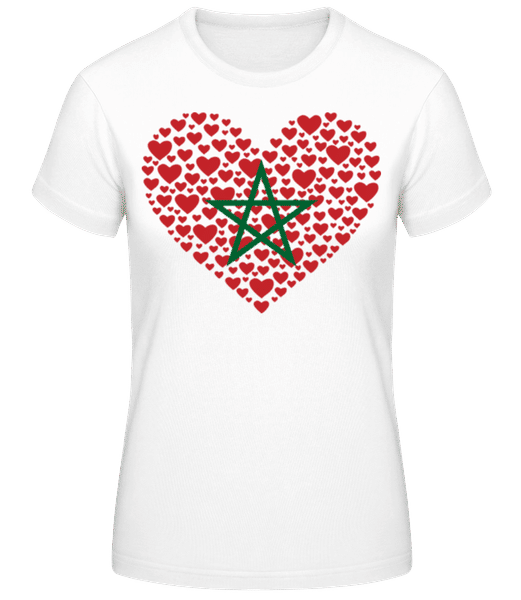 Aperçu: Cœur Maroc - T-shirt femme B&C - Blanc - Devant