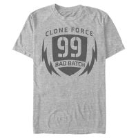 Star Wars - The Bad Batch - Logo Clone Force Badge - Men's T-Shirt - Heather grey - Front