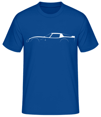 'Alfa Romeo Giulia TZ2' Silhouette - T-shirt standard Homme - Bleu royal - Devant