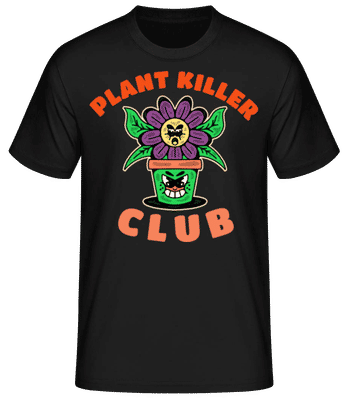 Plant Killer Club - Camiseta básica para hombre - Negro - delante