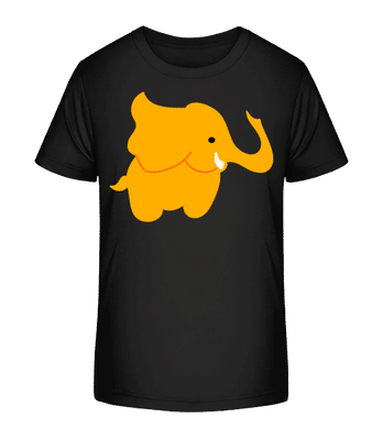 Enfant Comic - Éléphant - T-shirt bio Enfant Stanley Stella 2.0 - Noir - Devant