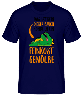 Feinkost Gewölbe - Männer Basic T-Shirt - Marine - Vorne